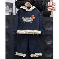 Утепленный синий комплект