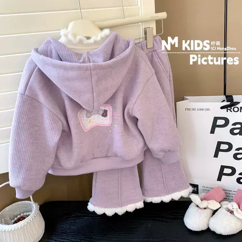 Весенний детский комплект, толстовка с капюшоном, осенние спортивные весенние штаны для девочек, детская одежда