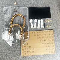 【Бамбуковый фонд】 Прозрачная сумка сумки для материала+кожаная бумага