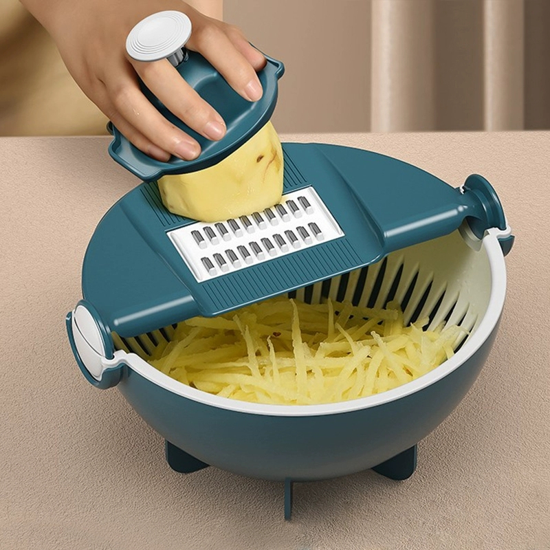 Multi-functional vegetable cutter home soil bean silk cutting machine Tubean pieces Sliced Silk Turnip Shaved Silverware Kitchen God Instrumental-Taobao