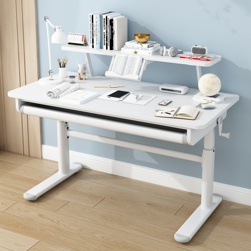 Children study table Lift Desk Home minimalist solid wood Students writing desk desk Desk Chair Suit-Taobao