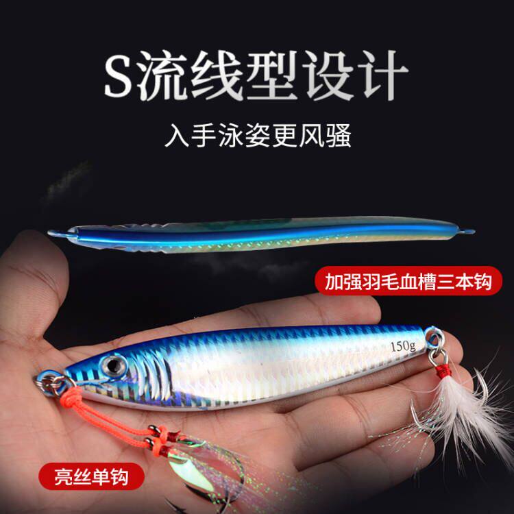 Luminous Hearn Iron Plate Road Subbait 120g-250gS Type Multicolored Fake Bait Mino Teething Special Bait