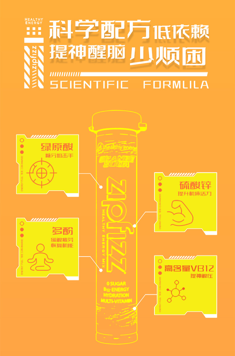 金达威Zipfizz美国进口复合维生素