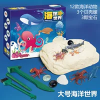 Подарочная коробка «Морская жизнь» [набор из 21 предмета] поставляется с полным набором инструментов для копания.