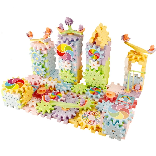 Вариационный электрический конструктор с шестернями, игрушка, головоломка, комплект для мальчиков, «сделай сам», 3-6 лет