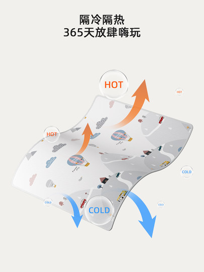 Baby Crawling Mat, Thickened, Non-Toxic, Odorless, Foldable, Interlocking Foam Floor Mat for Home Use in the Living Room