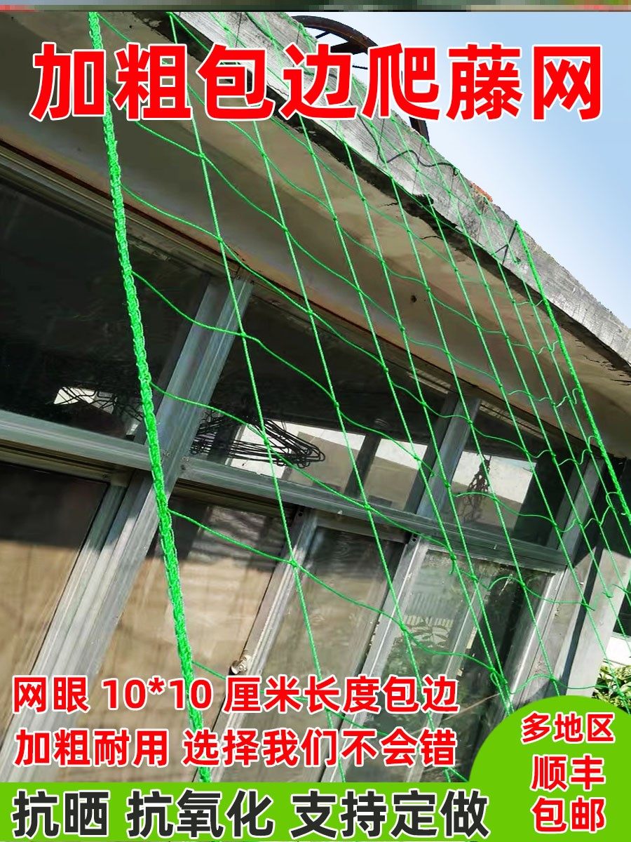 Bean Horn Climbing Wine Net Fabric Fabric Culture Stop Cell Fruit Specialized Net Grape Plant Climbing and Plant