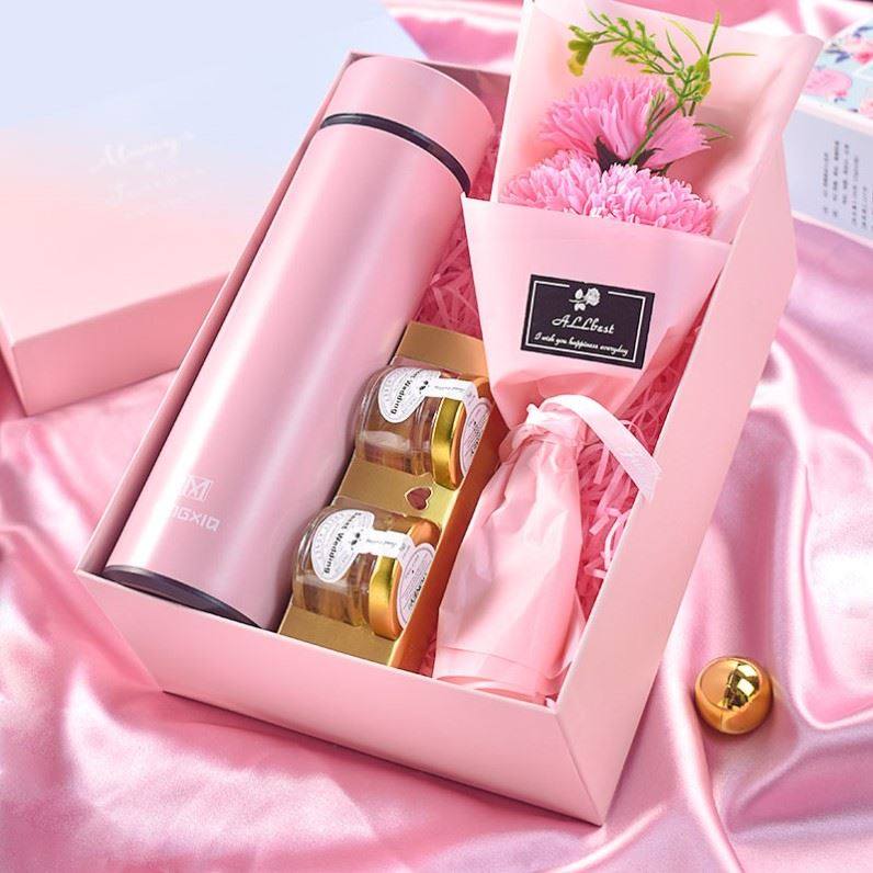 Teacher's Day gift high-end smart thermos cup birthday dried flower female teacher suit practical to send girlfriends 2021 new