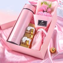 Teachers Festival Gift High-end Smart Insulation Cup Birthday Dry Flower Female Teacher Suit Practical Delivery Bestie 2021 New