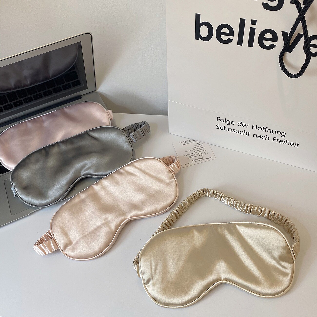 Sleep well~ins silk eye mask sleep shading relieve fatigue double-sided eye protection sleep eye mask summer men and women