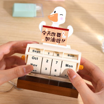 2023 Mini Perpetual Calendar Rotating Card Ornament 2024 Rotating Wheel Perpetual Calendar Reminder Desk Calendar Desktop Countdown Calendar