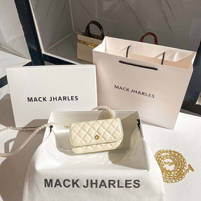 Hong Kong CHVILES KEIRH Genuine Small Fragrance Rhombus Messenger Bag 2022 New Trendy Mobile Phone Bag Messenger Bag