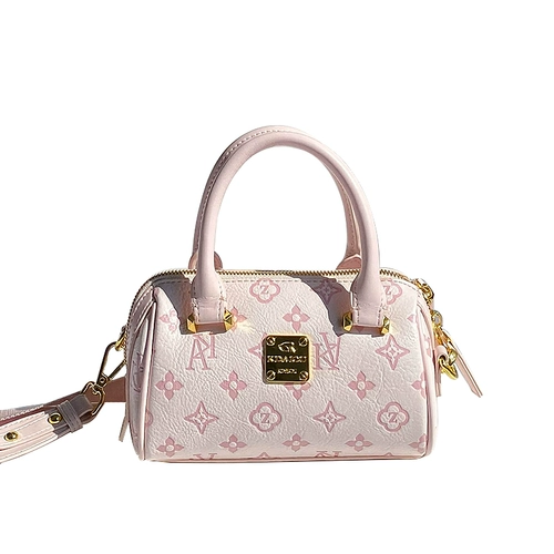 CHALIE&KOLSR Розовая подушка, сумка через плечо, осенняя, из натуральной кожи