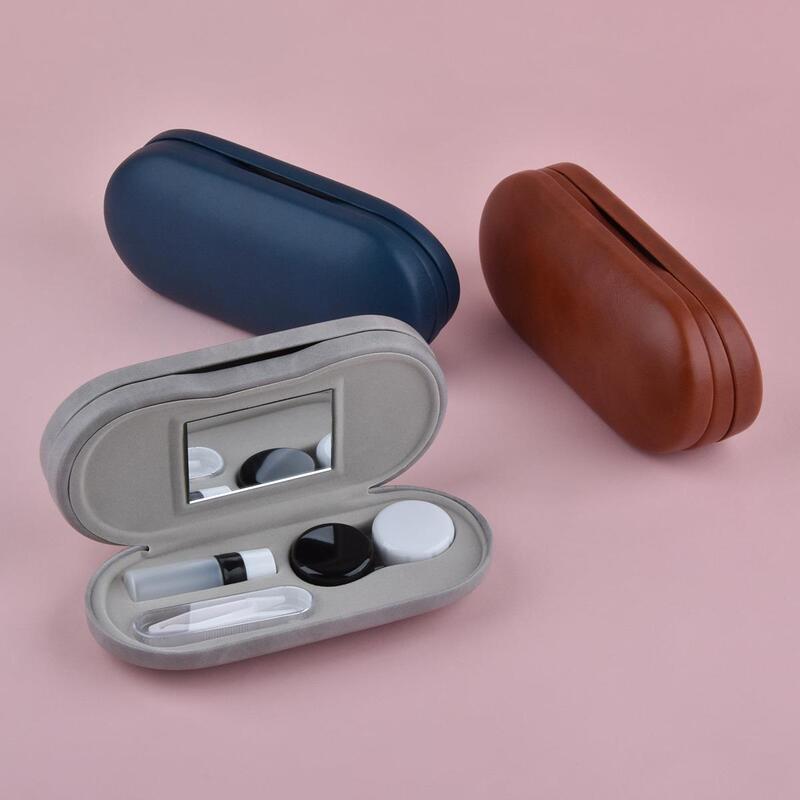 Japan's New Dual-Purpose Frame Glasses Case, Contact Lens Case with Mirror, Multi-Functional and Convenient Storage Double-Layer Case Japan's New Dual-Purpose Frame Glasses Case, Contact Lens Case with Mirror, Multi-Functional and Convenient Storage Double-Layer Case