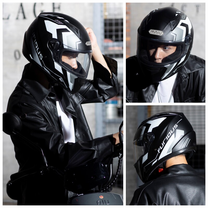 Winter cold and warm electric car helmet four seasons universal men's and women's anti-fog winter full helmet helmet