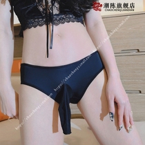 Unisex underwear summer thin lace mesh sexy black pure lust style womens clothing gangster briefs