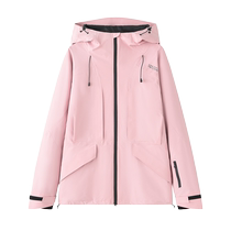 ve3cl Li Xiaolus same style snowboarding suit suit pink black shell waterproof breathable professional top for men and women