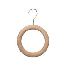 Clothing store S hook hook jeans display rack wood grain silk scarf circle scarf ring trouser ring solid wood clothes hanger