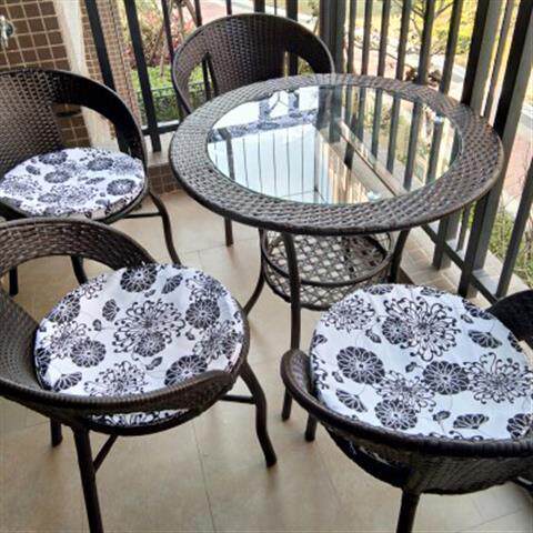 Teng chair rattan chair courtyard leisure rattan table and chair outdoor rattan sofa rattan lazy chair coffee table combination