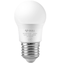 Bull 7W energy-saving light bulb screw LED lamp E27 household table lamp chandelier replacement super bright eye-protecting yellow and white light electric lamp