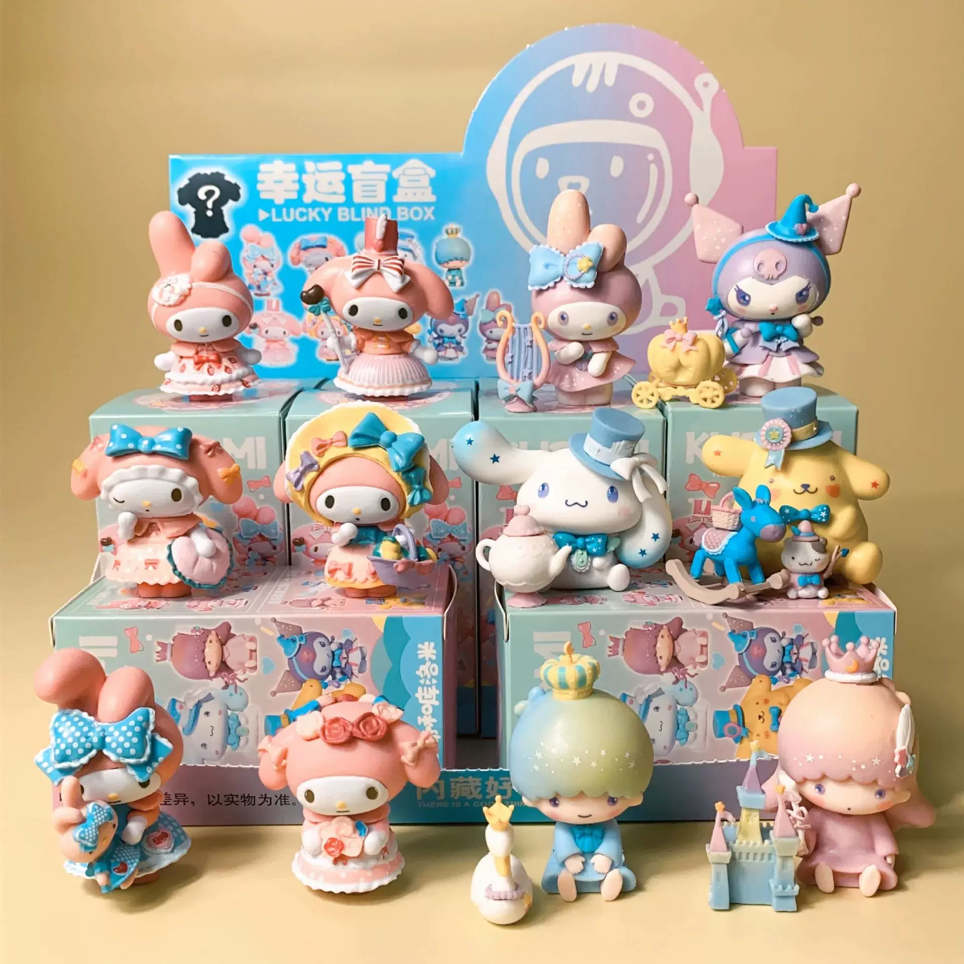 Новая Санрио слепая коробка каваи Kuromi Cinnamoroll My Melody фигурa
