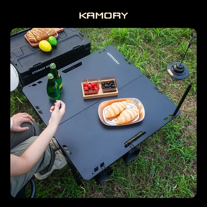 Extra Convenient, Extra-Large Square Table, High-End 5-Level Adjustable Outdoor Camping Tactical Table, Expandable Igt Dining Folding Table Extra Convenient, Extra-Large Square Table, High-End 5-Level Adjustable Outdoor Camping Tactical Table, Expandable Igt Dining Folding Table