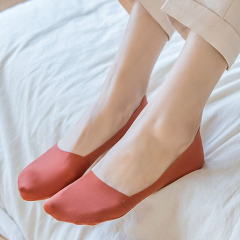 Ice-stocking children Short Sox Summer slim Socks Girl girls Summer wear Silicone Anti Slip Light Mouth Socks Stealth Socks