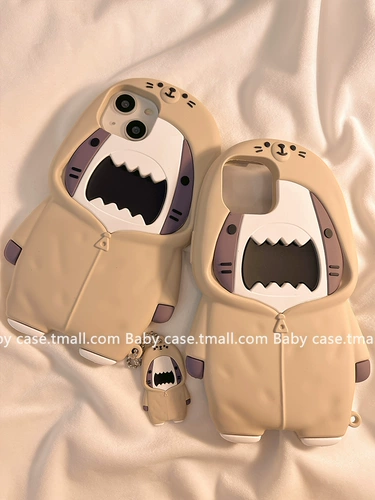 Apple, трехмерная толстовка, совместимая акула, iPhone 14, чехол для телефона, креативный силиконовый iPhone14 Pro, защитный чехол, 14promax, iphone, 13 шт, новая коллекция, 13promax