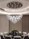Light Luxury Post-Modern Living Room Chandelier Designer Simple Creative Crystal Ring Dining Room Bedroom Villa Duplex Chandelier