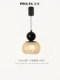 Italian Minimalist Adjustable Bedroom Bedside Pendant Light Design Creative Gold Foil Small Pumpkin Full Spectrum Eye Protection Lamp Foyer Light