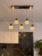 Restaurant Chandelier, Light Luxury and High-End Feel, 2026 New Model Restaurant Lamp, Dining Table Lamp, Creative Pumpkin Bar Island Chandelier