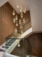 Staircase Light Long Chandelier Crystal Light Luxury Designer Villa Lobby Open-Air Spiral Staircase Loft Apartment Chandelier