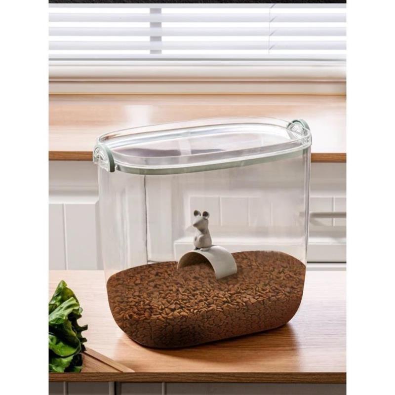 Cat Food Storage Barrel Large Capacity Dog Food Sealing Barrel Pet Kitty Grain Storage Barrel Damp pet Food Storage Box
