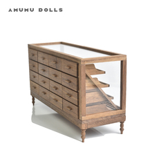 潮玩场景道具 amumu dolls展示柜/陈列柜/阶梯柜/收纳柜手工blythe微缩模型摆件