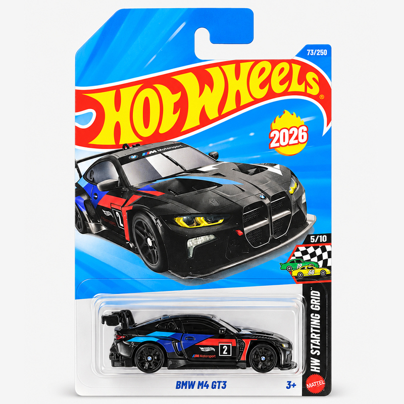 Hot Wheels Hot Traffic Series Alloy Toy Car Model Bmw M4 Gt3 No. 73 C4982
