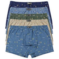 New cotton flat corner mens underwear youth trendy cotton gattening with enlarged mid-waist four-corner breathable loose underpants summer