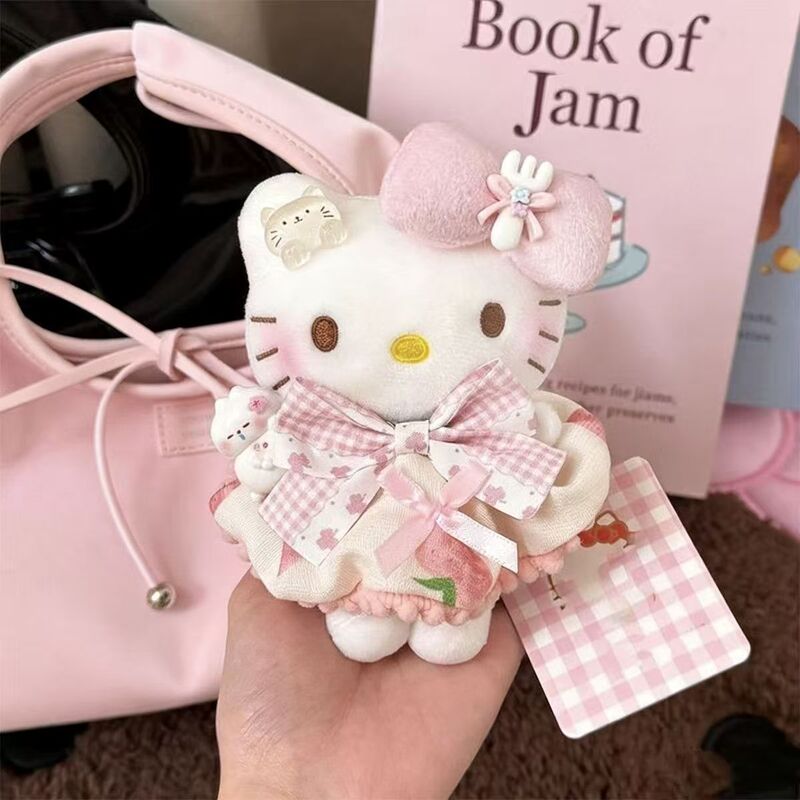 Spring Cherry Blossom Kt Bag Pendant Car Keychain Doll Backpack Decoration Keychain Gift for Girls