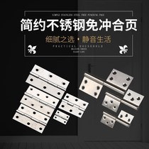 Small hinge thickened stainless steel wardrobe door flag bearing folding cabinet door kitchen door room gold accessories mute hinge