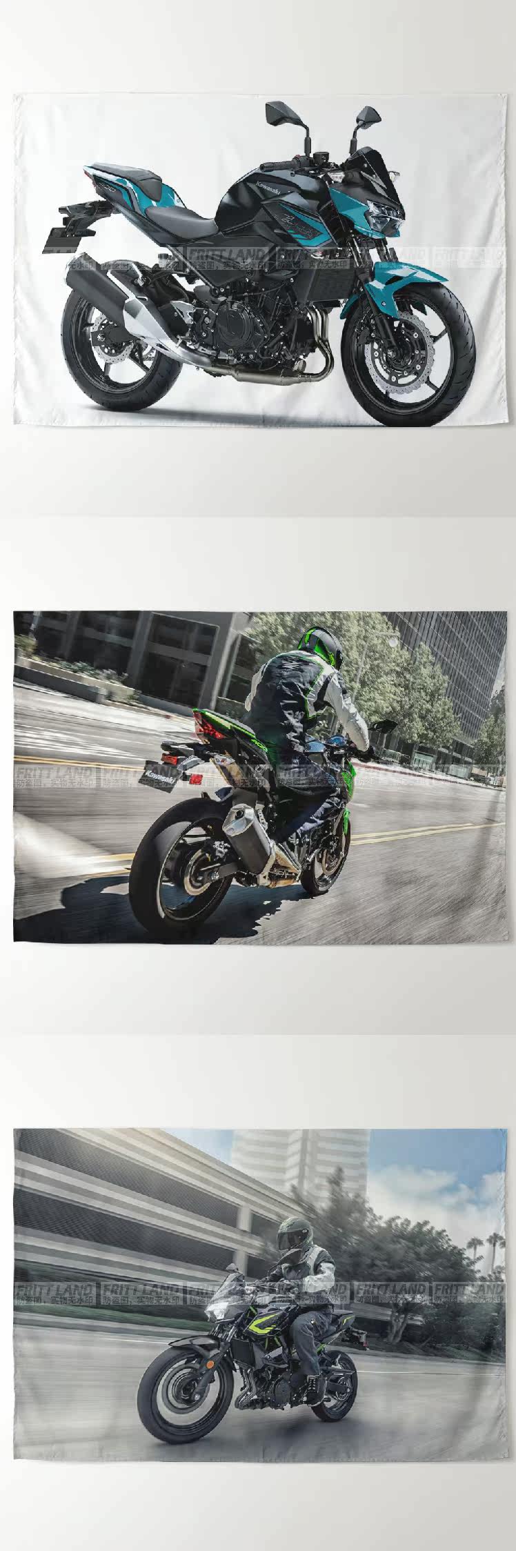 Гобелен 川崎z系列z 400 650 900街车摩托机车车迷周边装饰背景布挂布海报