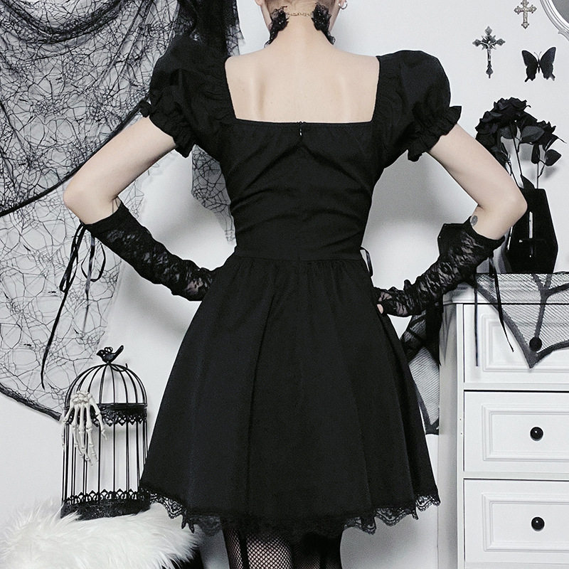 Altgoth Vintage Gothic Princess Dress Женщины Dark Harajuku La        