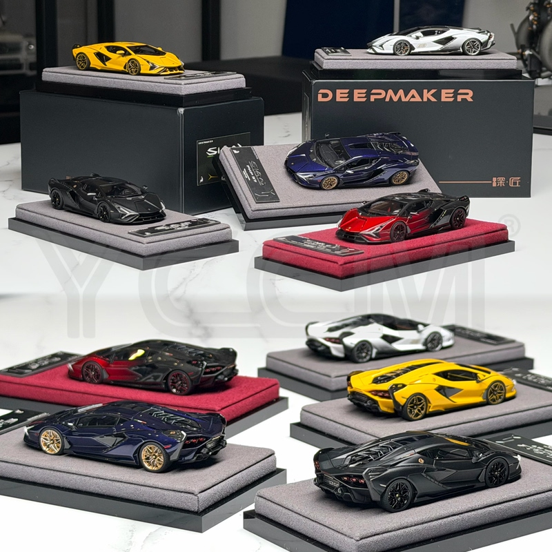 Deepmaker Dee 1:64 Lamborghini Sian Lightning Resin Car Model Collectible Figurine