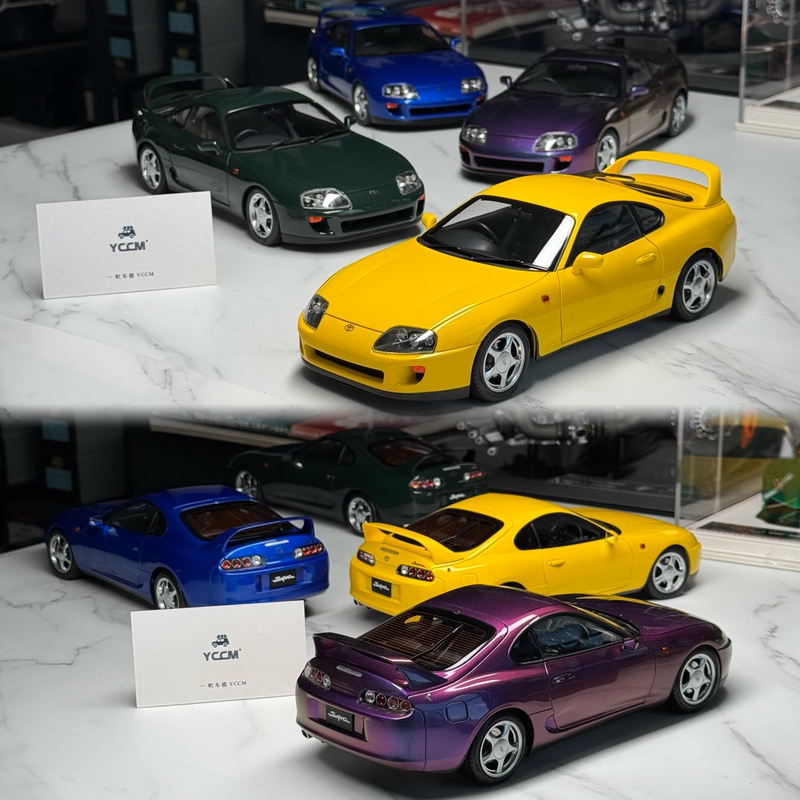 In Stock Lcd 1:18 Alloy Full-Scale Toyota Supra A80 Car Model  Free Shipping