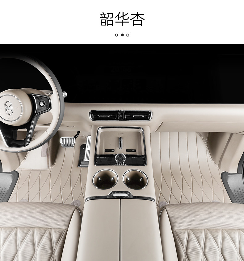 Suitable for Zhijie V9R7S7, original car color, custom-made 360-degree aviation soft Nappa leather full-cover car floor mats