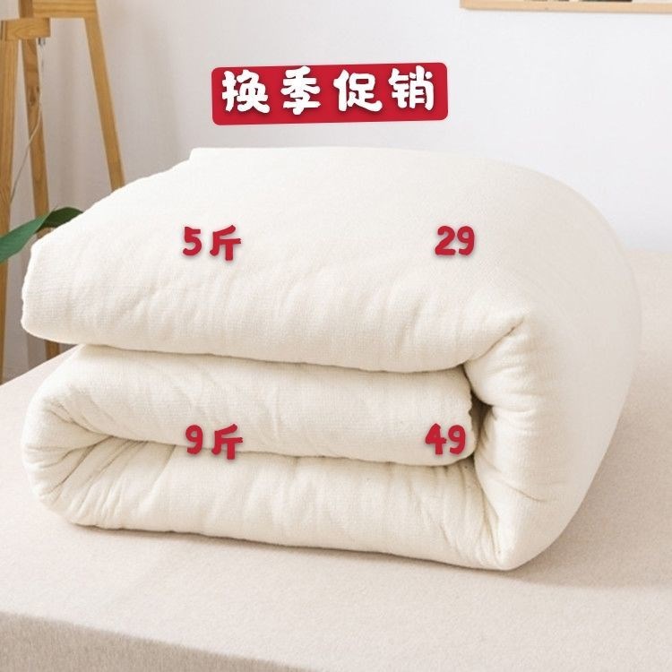 Quilt winter quilt thickened warm cushion bedding quilted by core cotton by hand customised single double 1 5 1 8 2 0 m