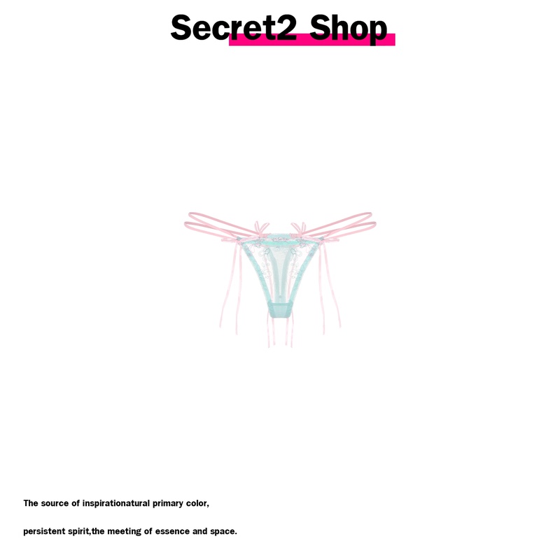 Secret2 Shop Sexy and Alluring Bowknot Exquisite Embroidered Bowknot Panties for Women 2026 Autum New Style Secret2 Shop Sexy and Alluring Bowknot Exquisite Embroidered Bowknot Panties for Women 2026 Autum New Style