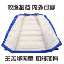 Childrens down padded jacket inner bladder boys and girls small medium and large childrens padded jacket plus velvet thickened inner wear warm padded jacket