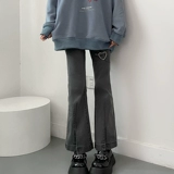 Сексуальные джинсовые летние джинсы, штаны, приталенные штаны-клёш, высокая талия, облегающий крой