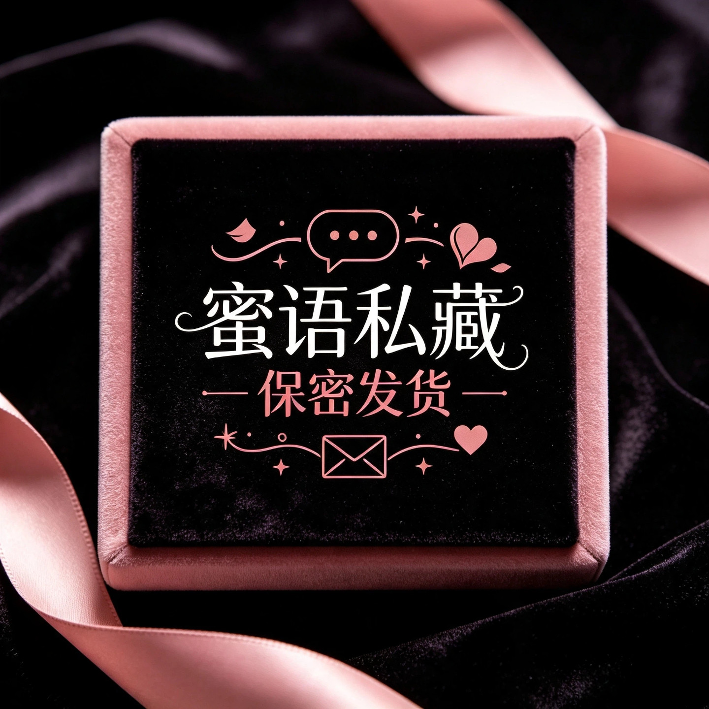 蜜语私藏保密发货的LOGO