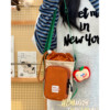 Outdoor niche travel crossbody small bag trendy mobile phone bag male and female students travel sports portable water cup bag