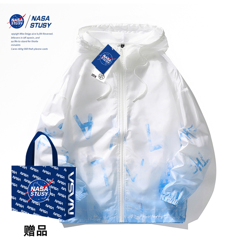 Nasa Stusy American Style 2026 New Summer Thin Sun Protection Clothing Men's Ice Silk Breathable Sun Protection Jacket Nasa Stusy American Style 2026 New Summer Thin Sun Protection Clothing Men's Ice Silk Breathable Sun Protection Jacket